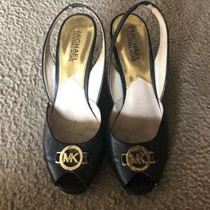Michael Kors Black wedges